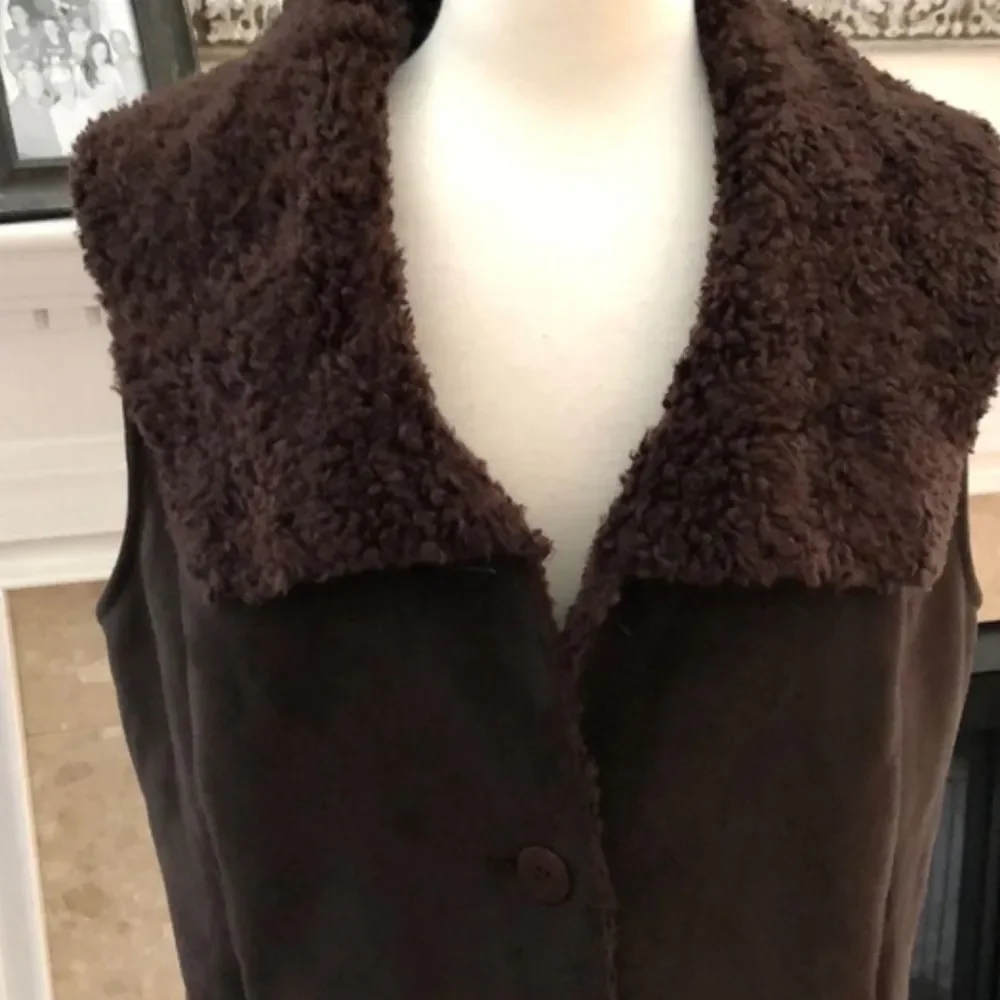 Talbots Vest Dark Brown